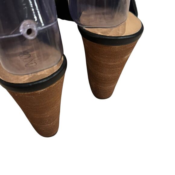 Abound Women's Black Pointed-Toe Mule Heel Faux Leather Upper Size 6.5M - Picture 4 of 8